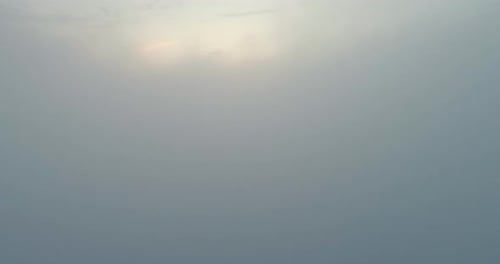 Aerial View of Cloudscape at Sunrise