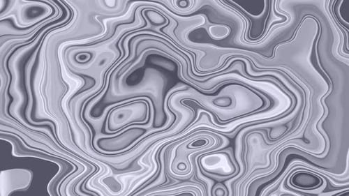 Abstract Liquid Flowing Marble Grey Background Animation