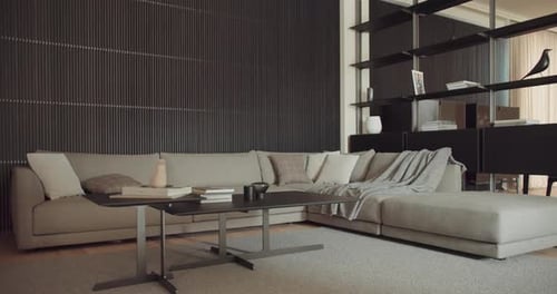 Modern Interior Design Living Room With Sofa