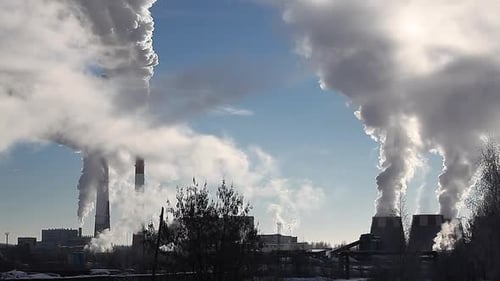 Smoking power plant
