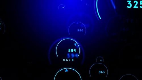 Boucle de fond bleue pour la technologie numérique