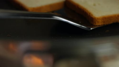 Toasting Bread Slices for Breakfast or Brunch