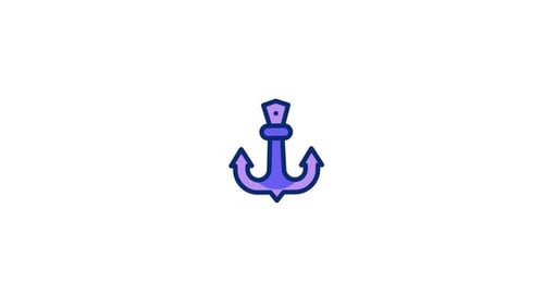 Animated Anchor Icon for Travel and Adventure Projects