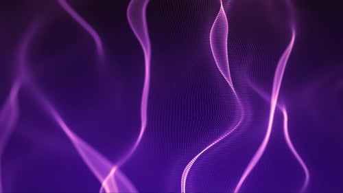 Seamless loop purple blue background with abstract waves