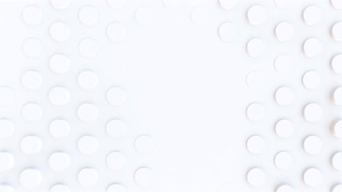 Appearing White Circles Animation Background in a Seamless Loop
