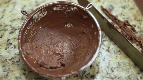 Confectioner prepare premium hand-crafted chocolate candies, artisanal chocolate factory, cacao, cho