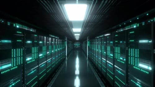 Inside Large Data Center. Advanced Cloud Computing Concept