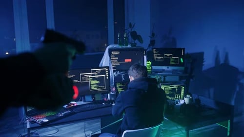 A Cybersecurity Professional Actively Engaged in a CuttingEdge HighTech Environment