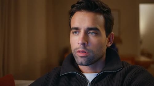 Man Inside Looking and Concentrating