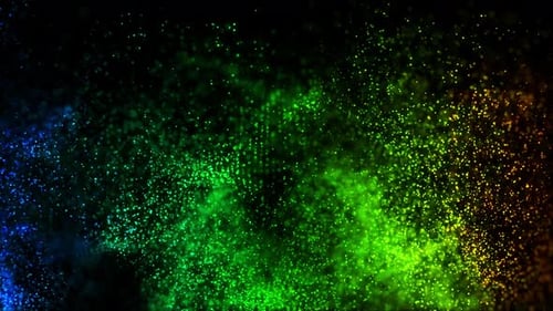 Abstract Multicolor Particles Background Loop V2