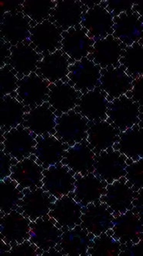 Vertical Abstract Glowing Hexagonal Grid Animated Background