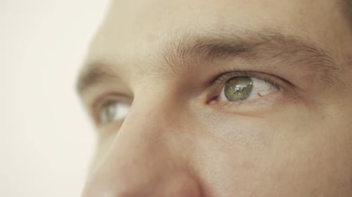 Extreme Close Up of an Adult's Face
