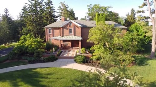 Michigan State University Presidents House 4K Aerial