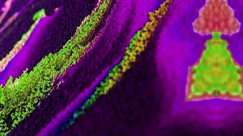 Vibrant Abstract Particle Flow Background Loop