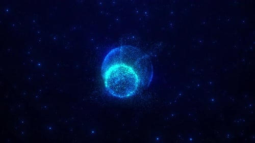 Abstract Star Core Motion Background, Particle Star Core Motion Animation, Star Core Loop Animation,
