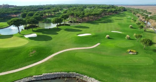 Aerial View of Golf Course