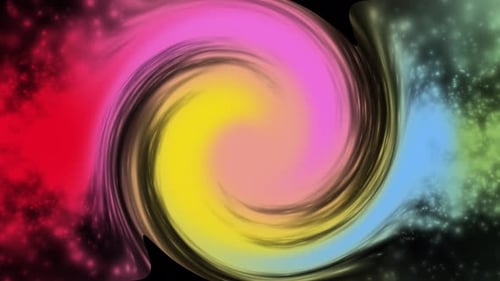 Vibrant Abstract Swirl Background with Sparkling Particles