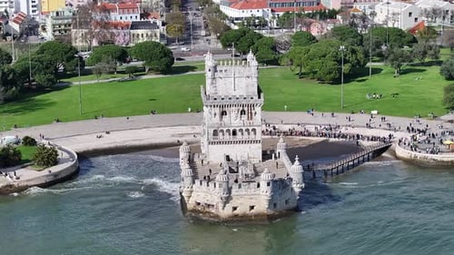 Belem Tower At Lisbon In District Of Lisbon Portugal.