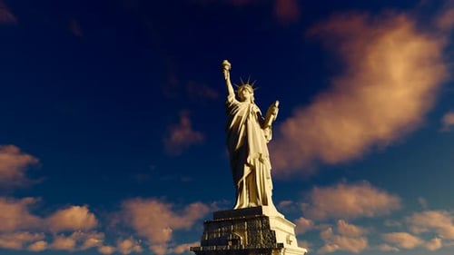Statue Of Liberty Time Lapse Photography