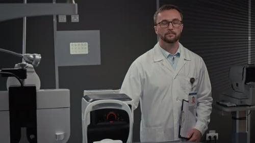Doctor in Optometry Examination Room
