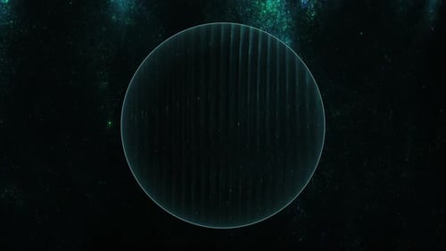 Circle Logo Placeholder Falling Particles