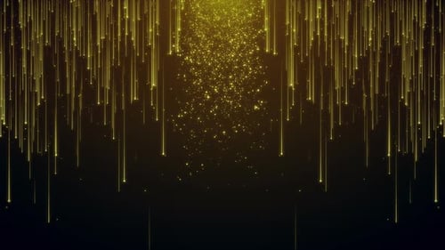 Golden Particle Trails Elegant Festive Background Animation