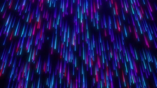 Abstract digital background with glowing neon particle lines. movement of a stream