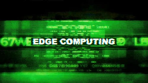 Edge Computing Tech World Hi-Tech-Hintergründe
