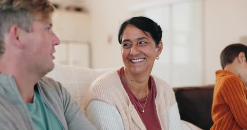 Family Relaxing Together in Living Room