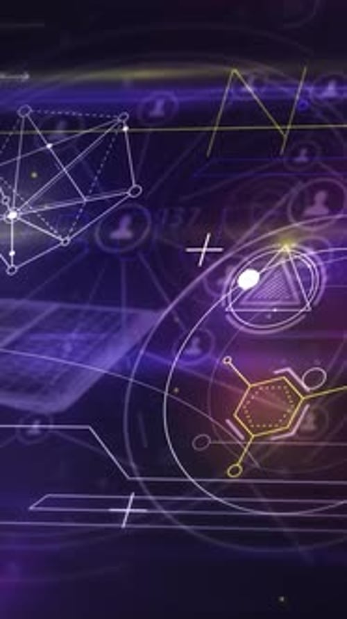 Animated Flow of 3D Abstract NFT Space