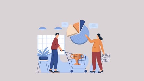 Market Share In Business Animation Scene