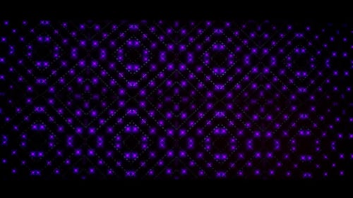 Abstract Geometric Purple Light Grid Background Loop Animation