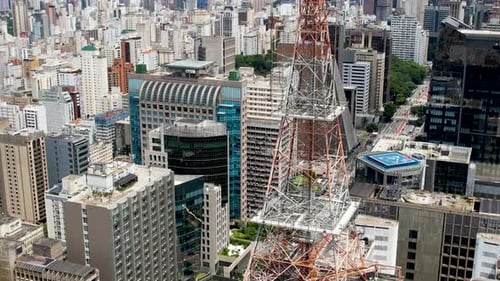 Avenida Paulista em São Paulo, em São Paulo, Brasil.