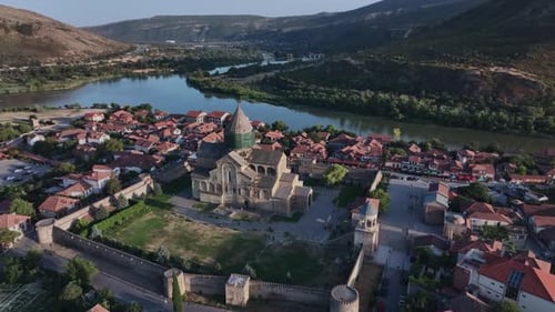 Svetitskhoveli Cathedral In Authentic Mtskheta