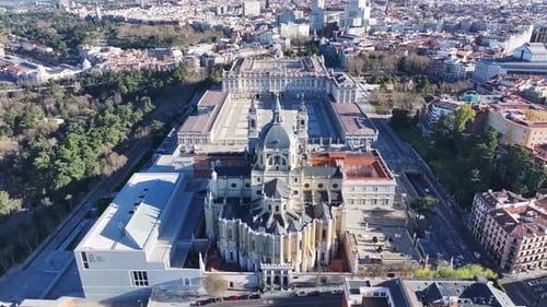 Royal Palace Of Madrid At Madrid In Community Of Madrid Spain.