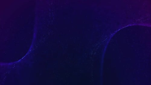 Blue Glittering Particles Animation Loop