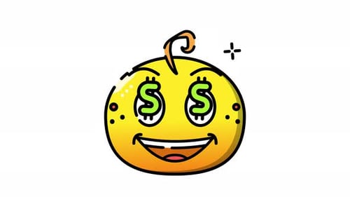 Happy Money Face Emoji Animation