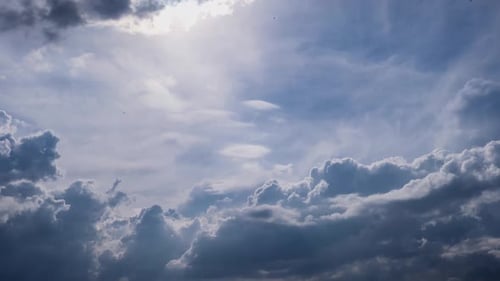 Timelapse of Amazing Cumulonimbus Clouds in the Sky