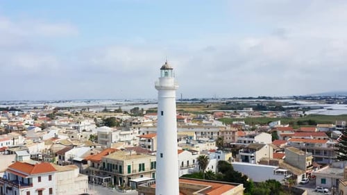 Turning Around the Lighthouse Tower