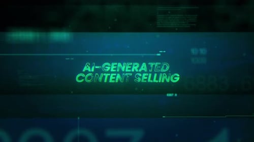 Futuristic Glitch Digital Text Title Opener