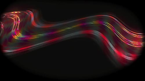 Flexible and bright lines of light floating in space