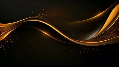 Black luxury corporate background with golden lines