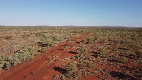 Drone Footage of Driving Through a Vast Desert Landscape in Outback Australia.
Location: Barkly Tabl