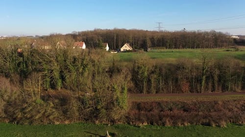 bycicling in normandy's green way on a sunny day
