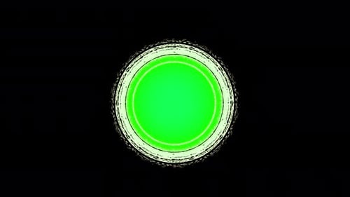 360 Rotating Slowly Zoom In And Out Time Portal Green Screen Animation On Transparent Background