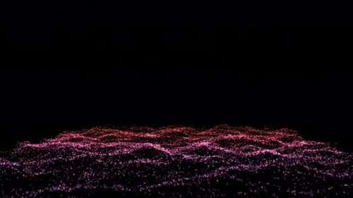 Fluid Abstract Particle Wave Digital Background