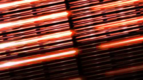 Abstract Red Neon Light Streaks Moving Fast Background