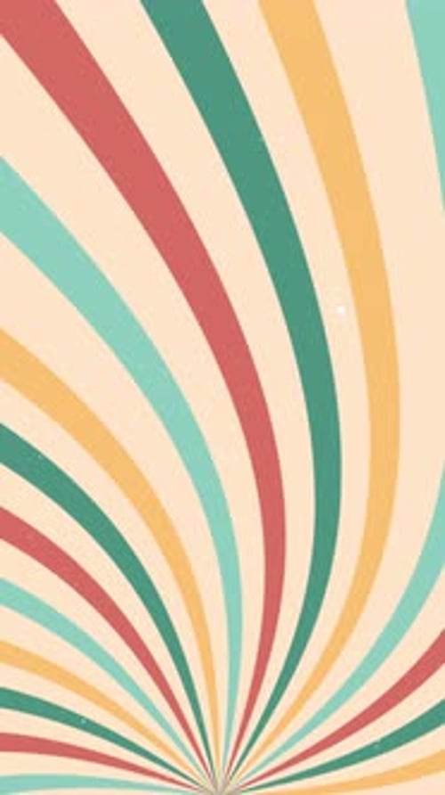 Retro Animated Sunburst Radial Lines Background