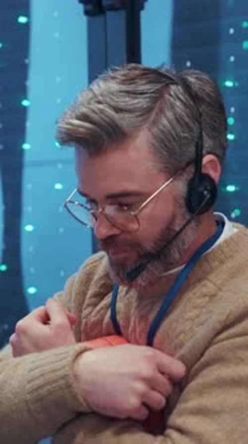 Dedicated and Focused Professional Engaged in a Dynamic and Modern Office Environment