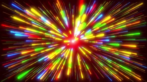 Abstract Neon Tunnel spark Background.4k tunnel fireworks vj background